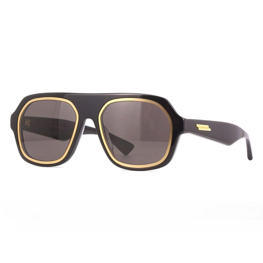 NEW BOTTEGA VENETA MEN SUNGLASSES BOTTEGA VENETA BV1217S 001 BLACK EYEWEAR